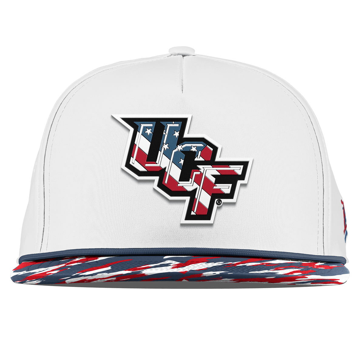 University of Central Florida "UCF Stars & Stripes" Flat 5 Panel Rope White/USA Camo + Orion Rope