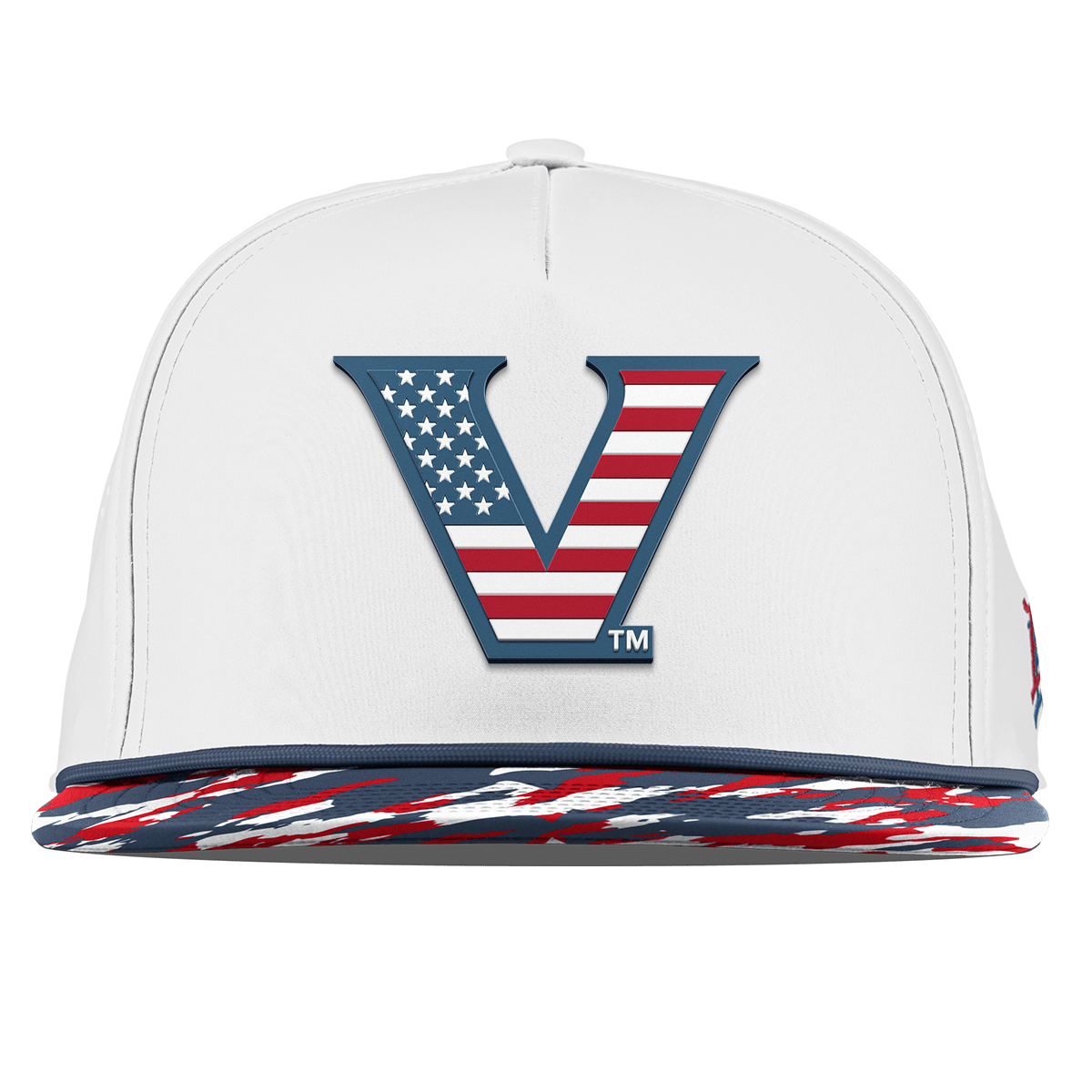 Vanderbilt University "Vanderbilt Stars & Stripes" Flat 5 Panel Rope White/USA Camo + Orion Rope