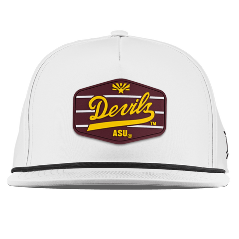 Arizona State University "ASU Devils Maroon" Flat 5 Panel Rope White