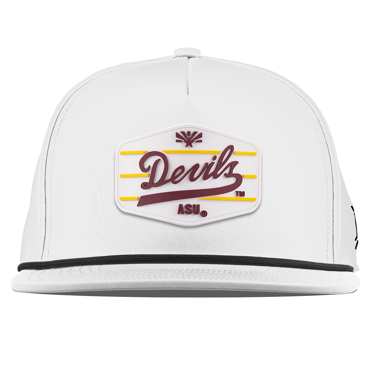 Arizona State University "ASU Devils White" Flat 5 Panel Rope White