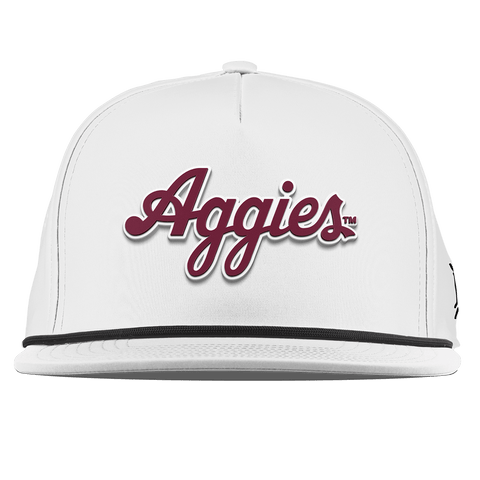 Texas A&M University "Aggies Script" Flat 5 Panel Rope White