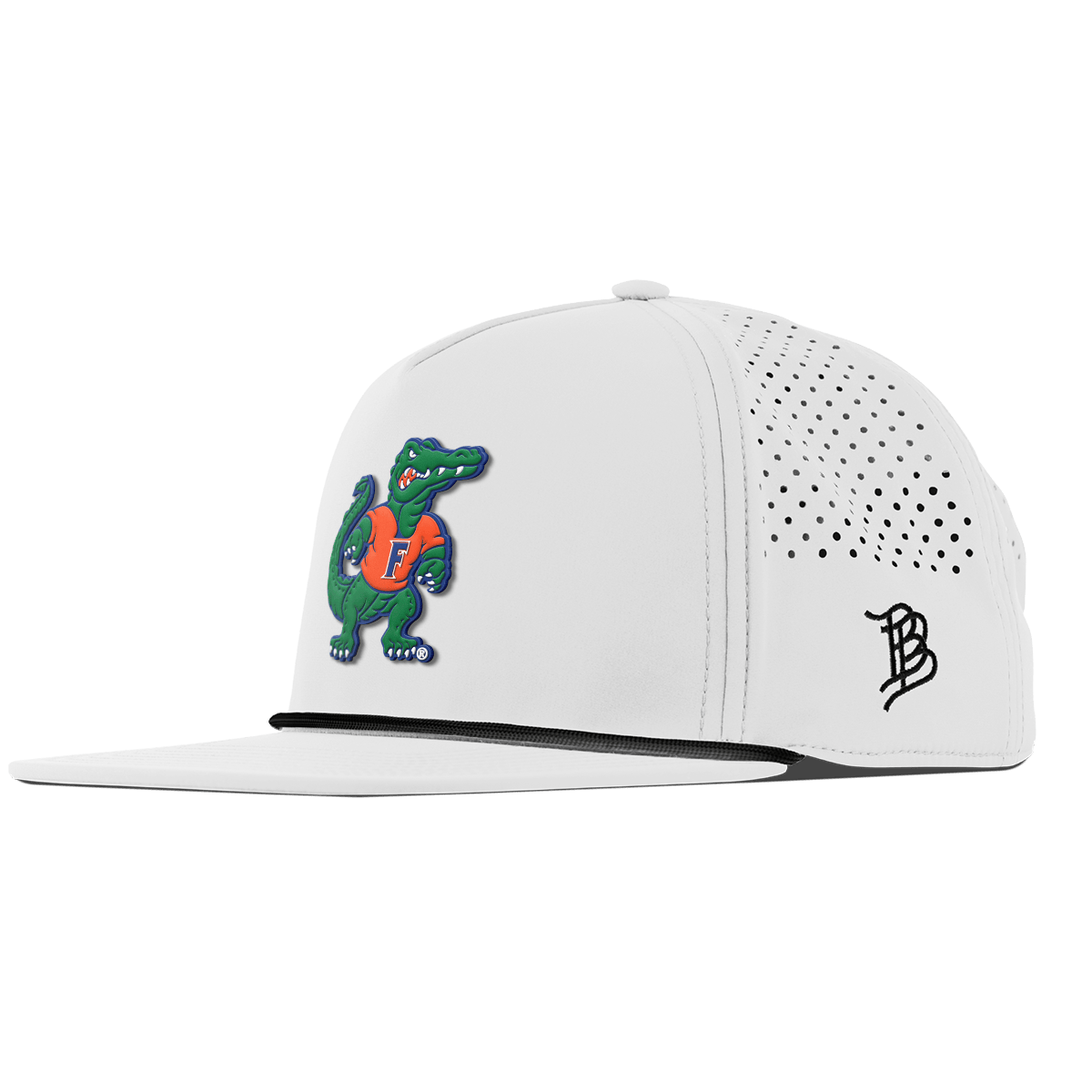 University of Florida "Albert The Gator" Flat 5 Panel Rope White