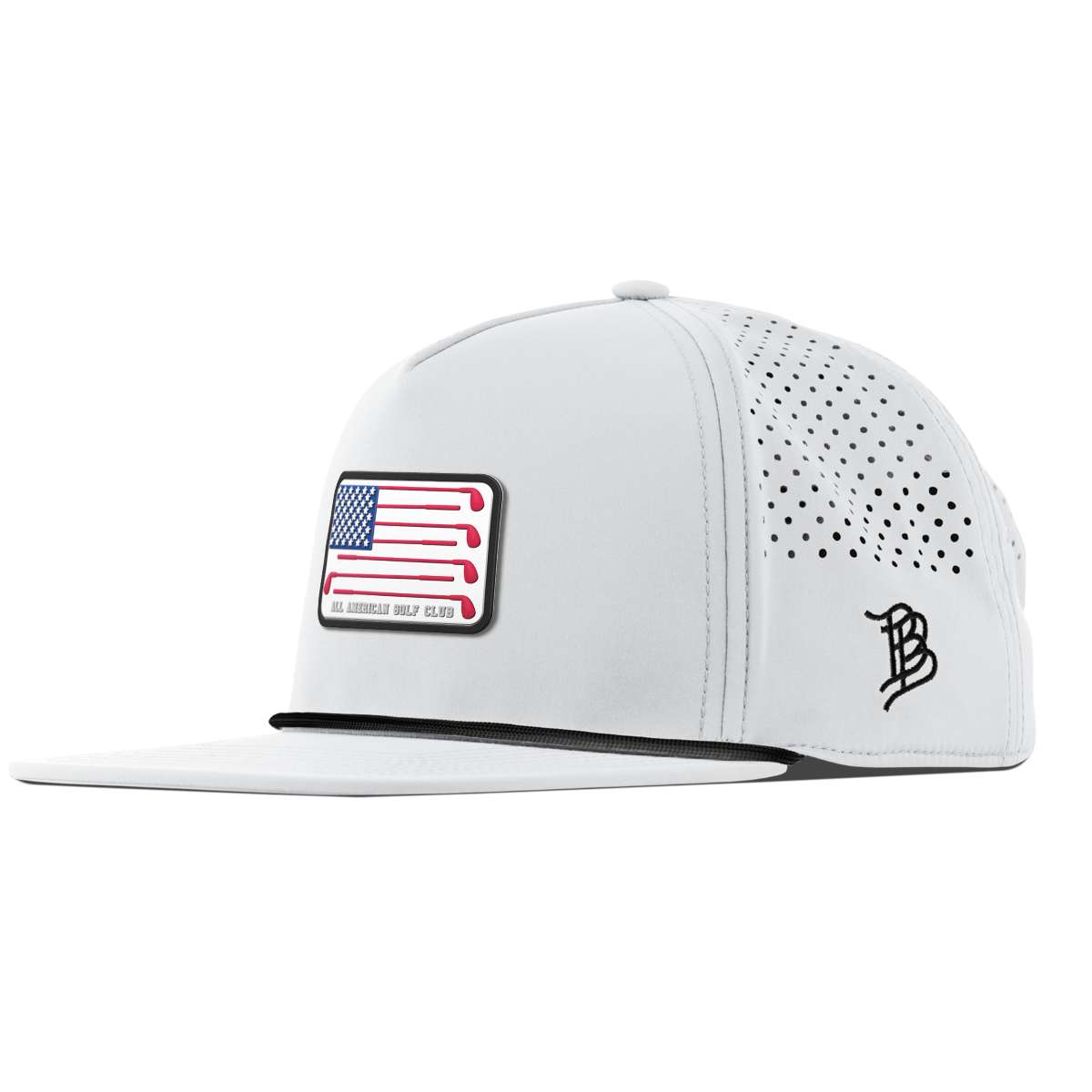 Hailey Ostrom "All American Golf Club" Flat 5 Panel Rope White