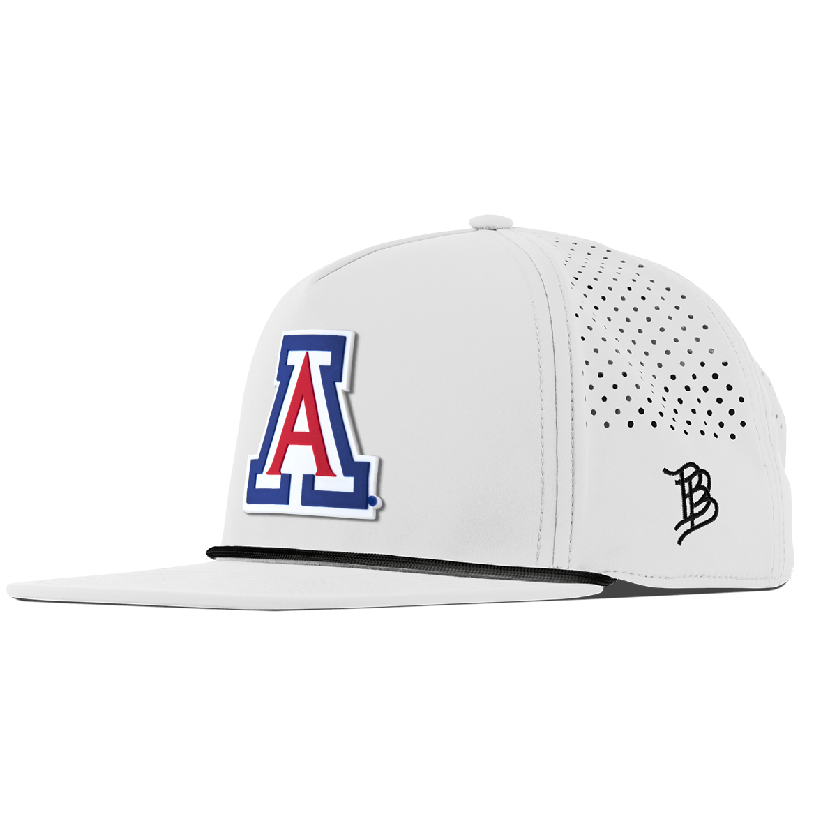 University of Arizona "Arizona Block" Flat 5 Panel Rope White