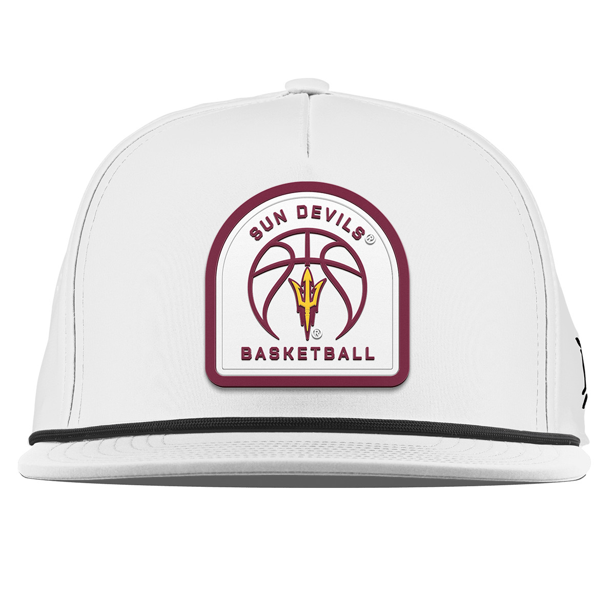 Arizona State University "Arizona State Basketball" Flat 5 Panel Rope White