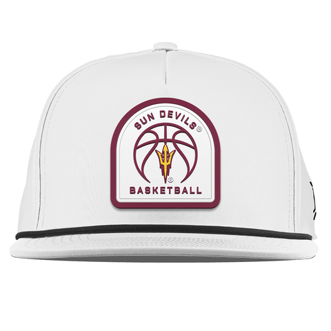 Arizona State University "Arizona State Basketball" Flat 5 Panel Rope White