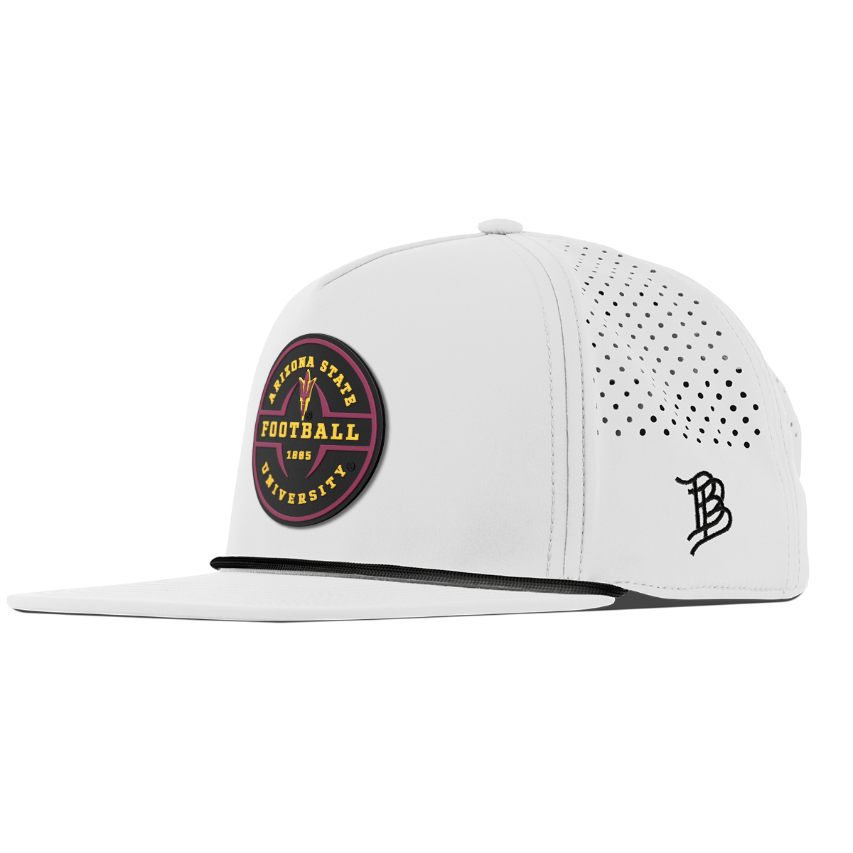 Arizona State University "Arizona State Football Legacy" Flat 5 Panel Rope White
