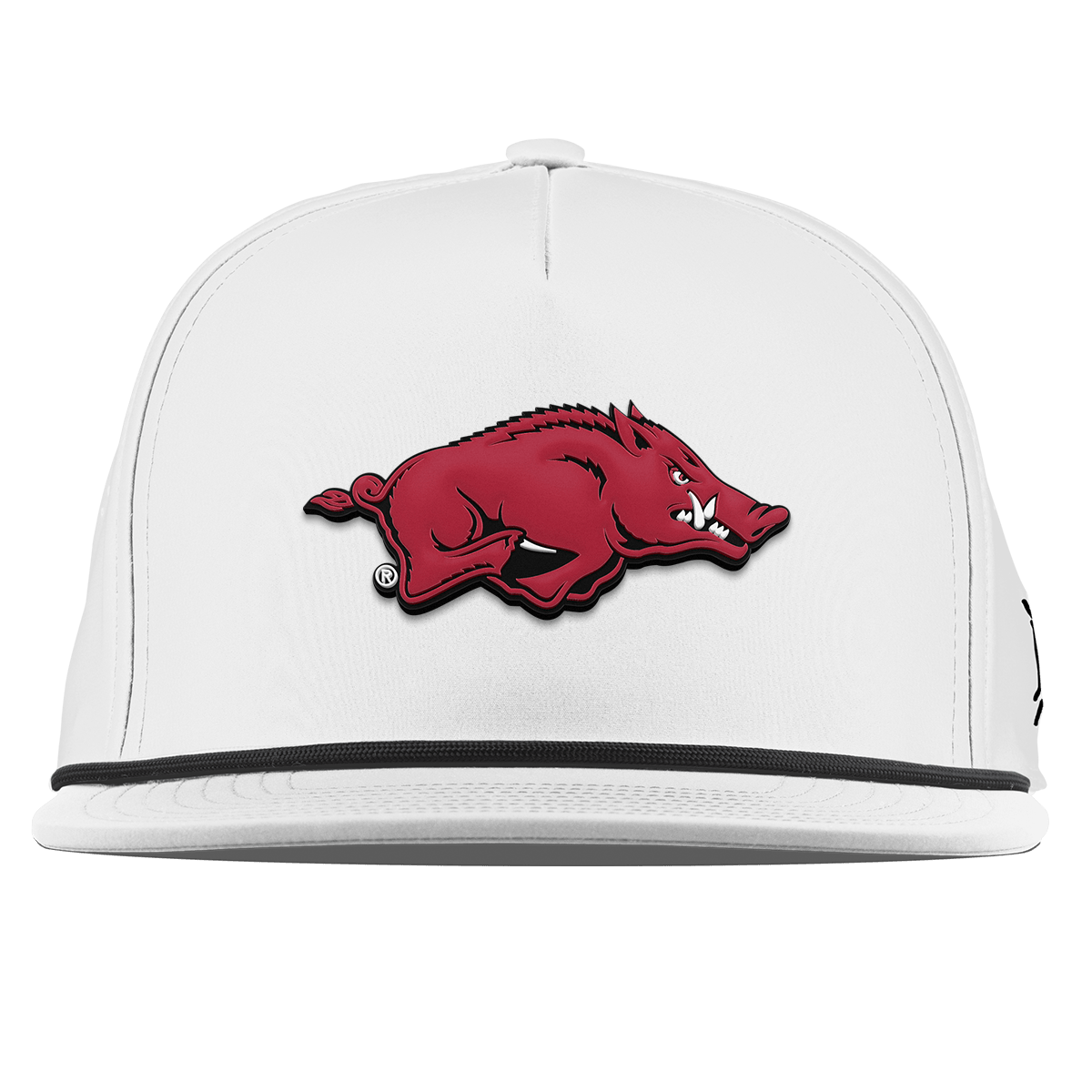 University of Arkansas "Arkansas Team Logo" Flat 5 Panel Rope White