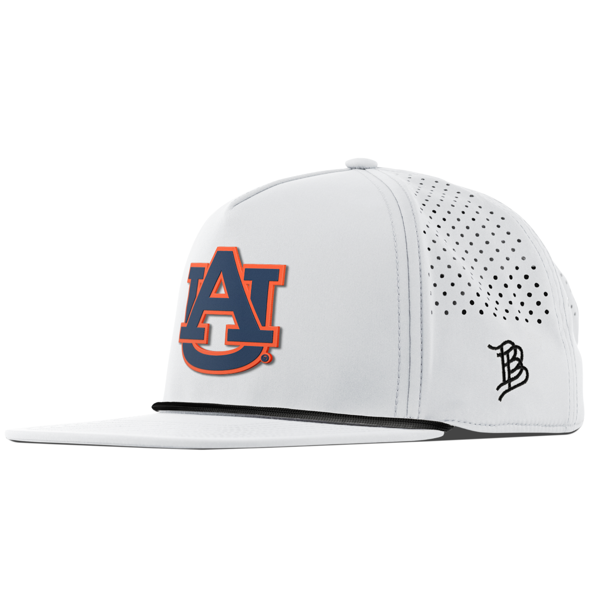 Auburn University "Auburn Team Logo" Flat 5 Panel Rope White