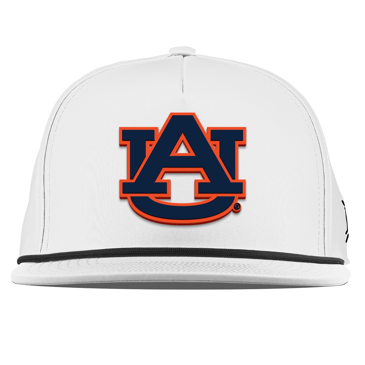 Auburn University "Auburn Team Logo" Flat 5 Panel Rope White