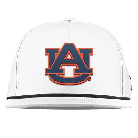 Auburn University "Auburn Team Logo" Flat 5 Panel Rope White