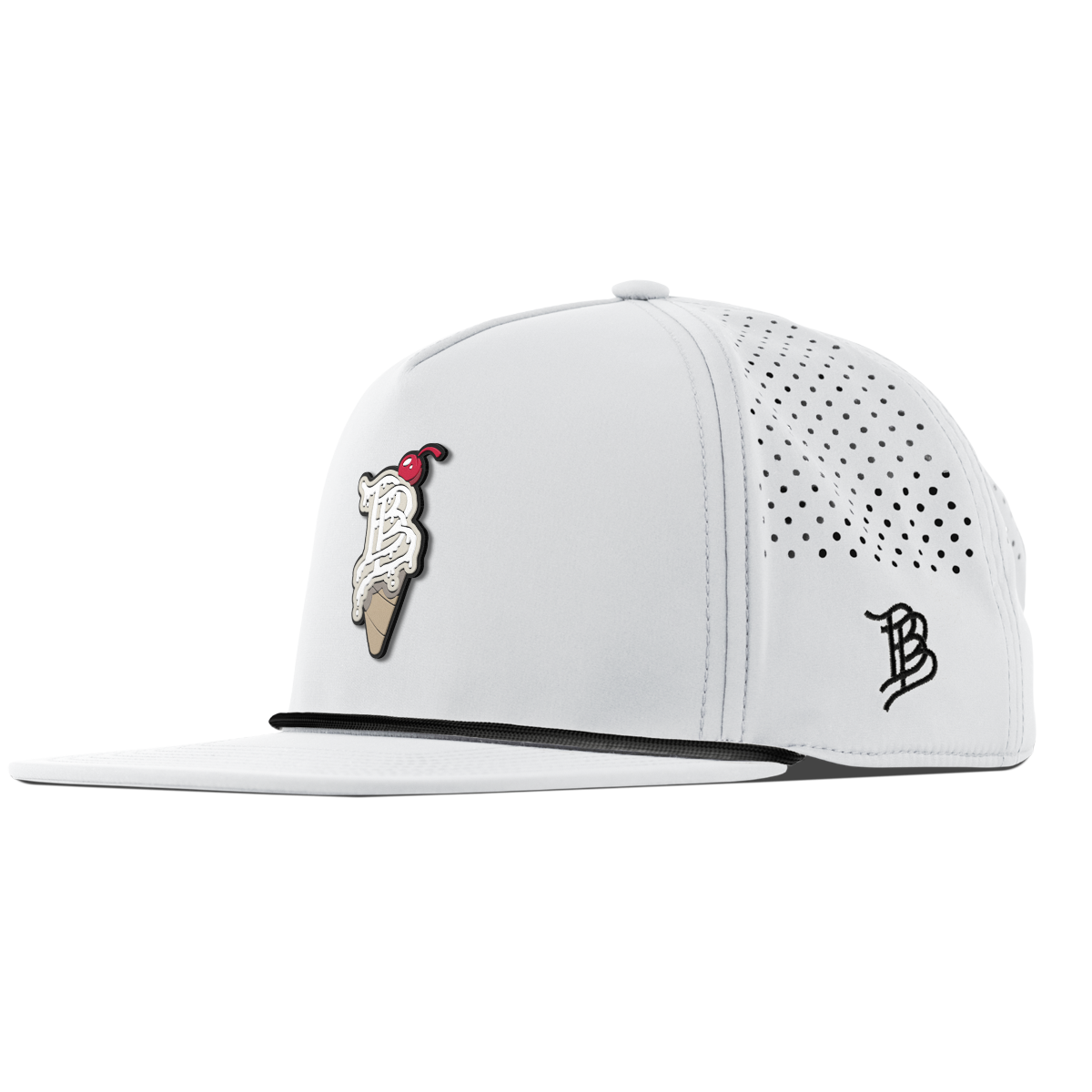 BB Drip Cone Flat 5 Panel Rope White