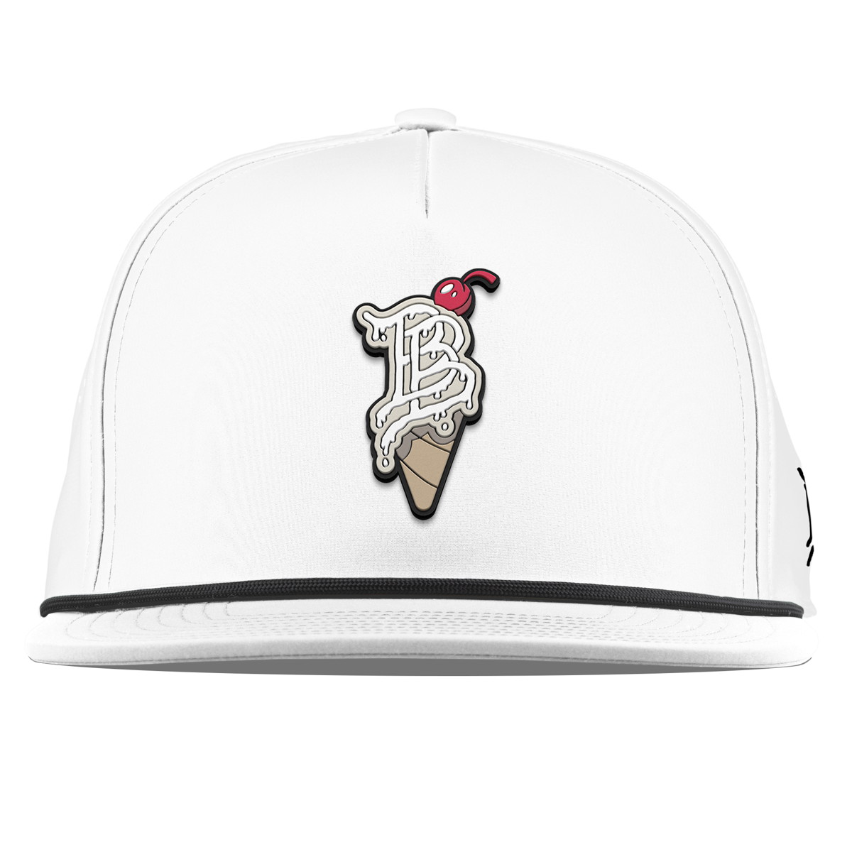 BB Drip Cone Flat 5 Panel Rope White