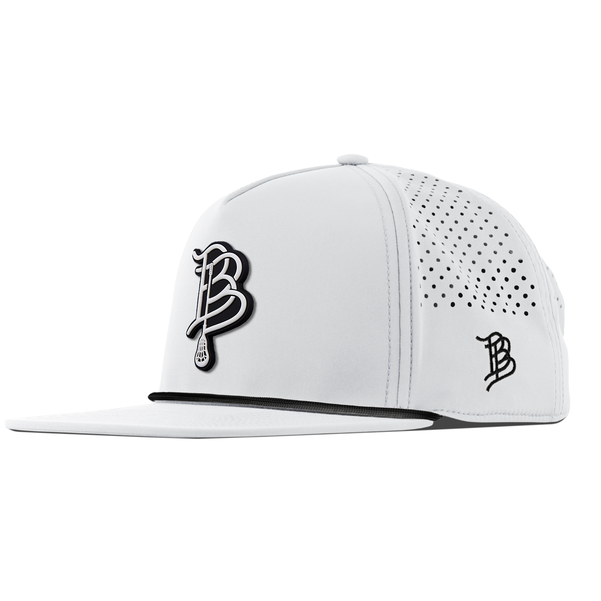 BB Hockey Cutout PVC Flat 5 Panel Rope White