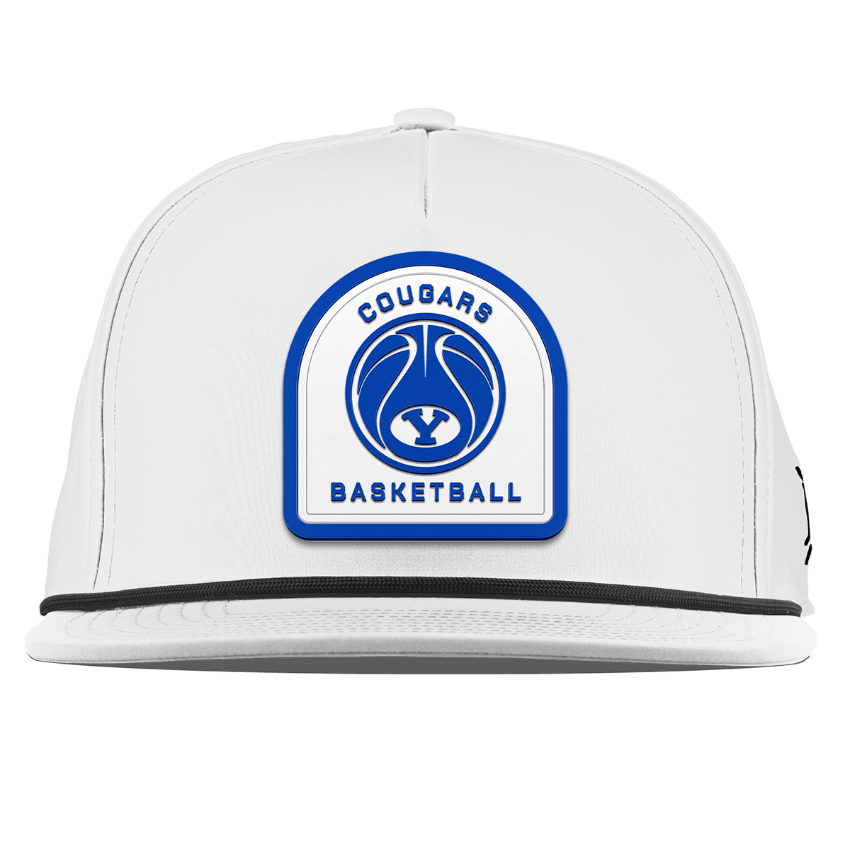 Brigham Young University "BYU Basketball" Flat 5 Panel Rope White 