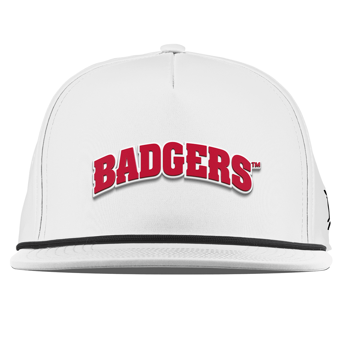 University of Wisconsin "Badgers Block" Flat 5 Panel Rope White 