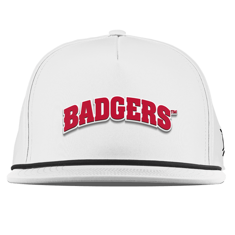 University of Wisconsin "Badgers Block" Flat 5 Panel Rope White 