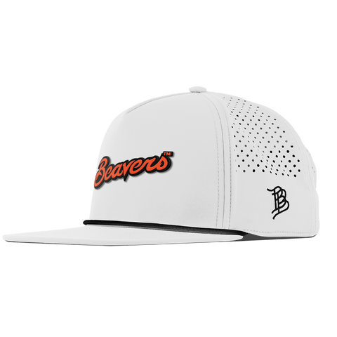 Oregon State University "Beavers Script" Flat 5 Panel Rope White