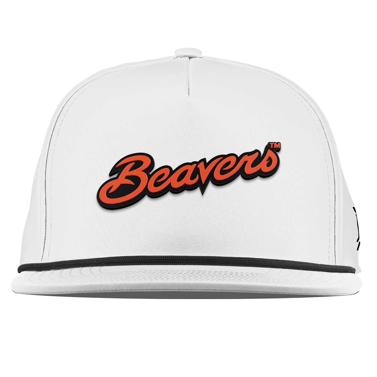 Oregon State University "Beavers Script" Flat 5 Panel Rope White