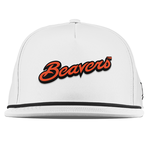 Oregon State University "Beavers Script" Flat 5 Panel Rope White