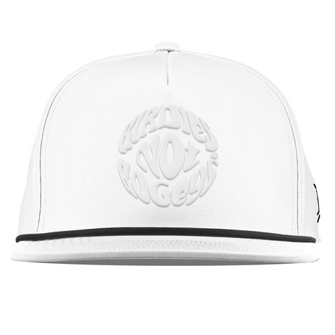 Birdies Not Bogeys® Flat 5 Panel Rope White