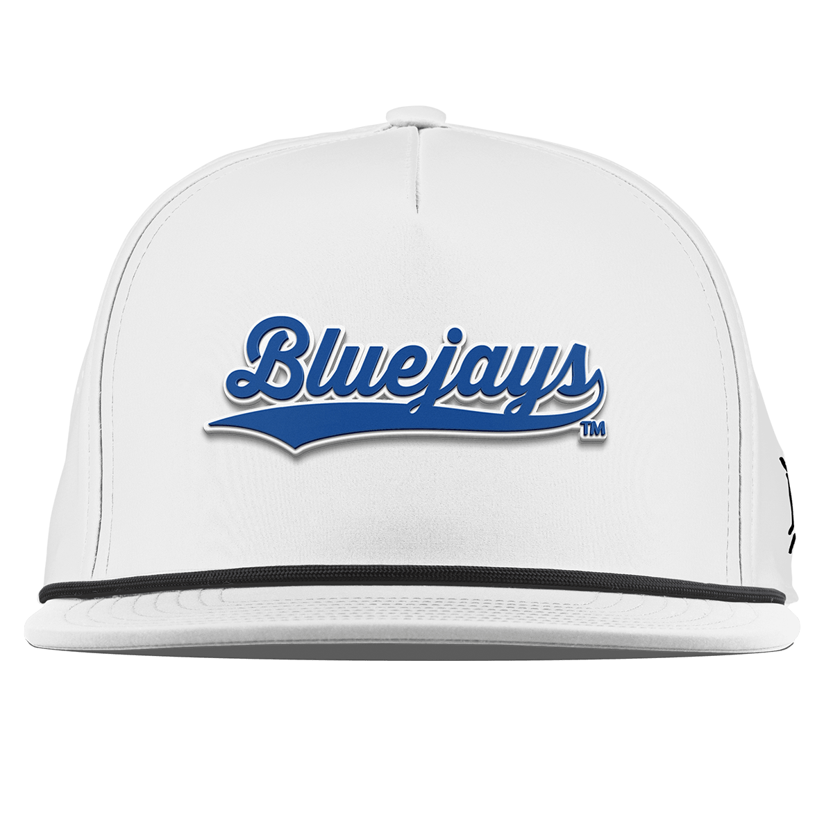 Creighton University "Bluejays Script" Flat 5 Panel Rope White