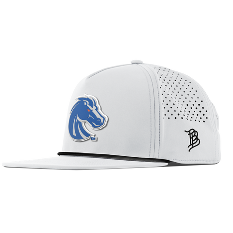 Boise State University "Boise State Broncos Gray" Flat 5 Panel Rope White