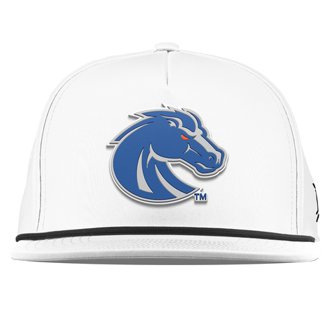Boise State University "Boise State Broncos Gray" Flat 5 Panel Rope White