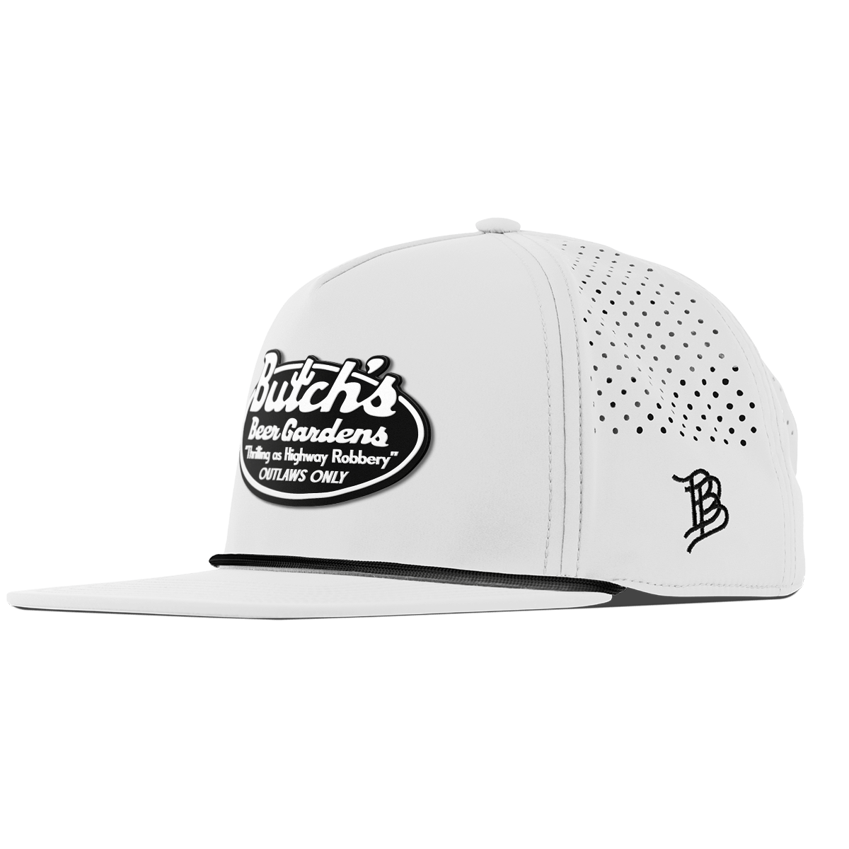 Butch’s Beer Garden Flat 5 Panel Rope White 