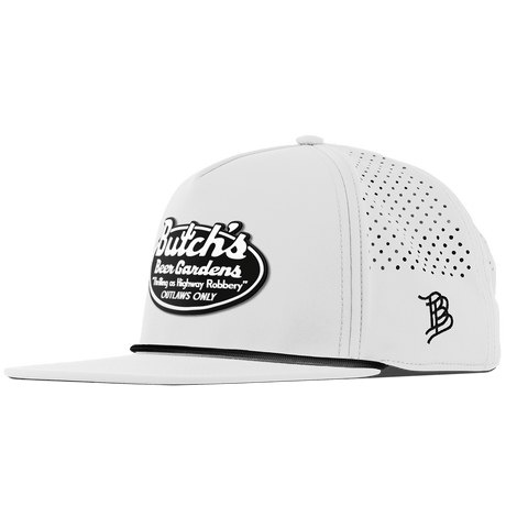Butch’s Beer Garden Flat 5 Panel Rope White 