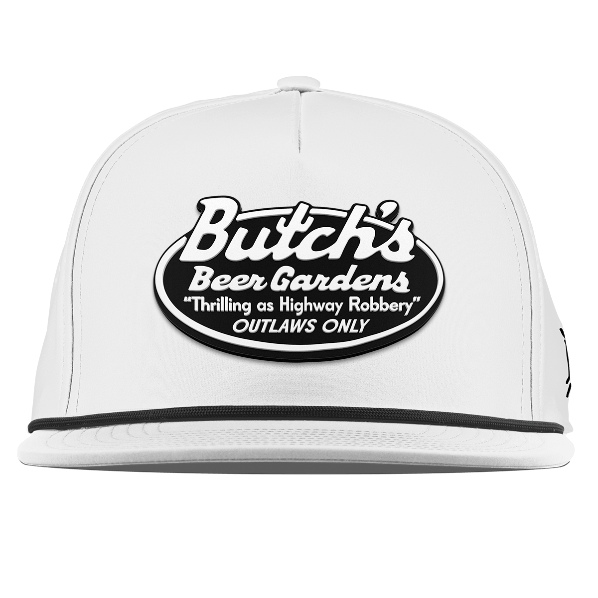 Butch’s Beer Garden Flat 5 Panel Rope White 
