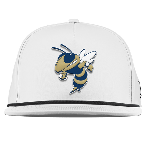 Georgia Tech "Buzz Buzz" Flat 5 Panel Rope White