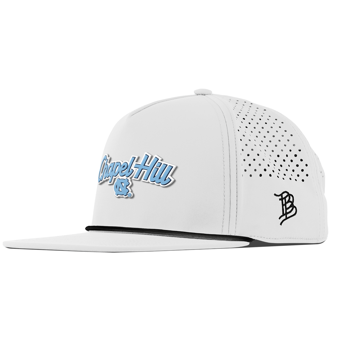 University of North Carolina "Chapel Hill" Flat 5 Panel Rope White 