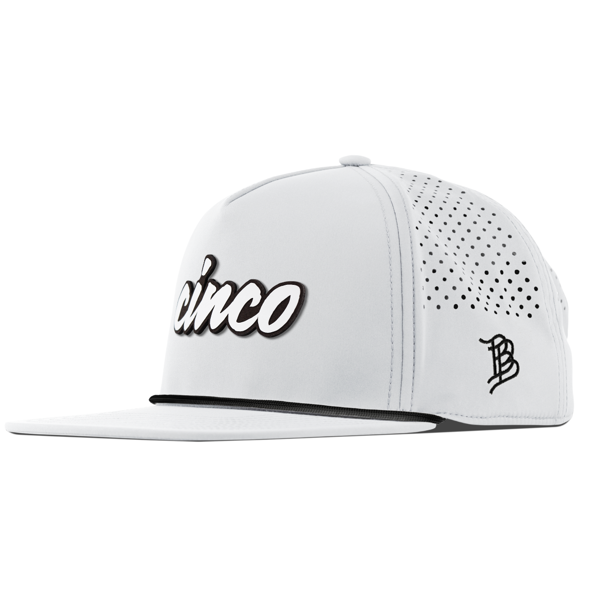 Cinco Script Flat 5 Panel Rope White