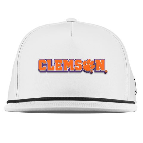 Clemson University "Clemson Block" Flat 5 Panel Rope White