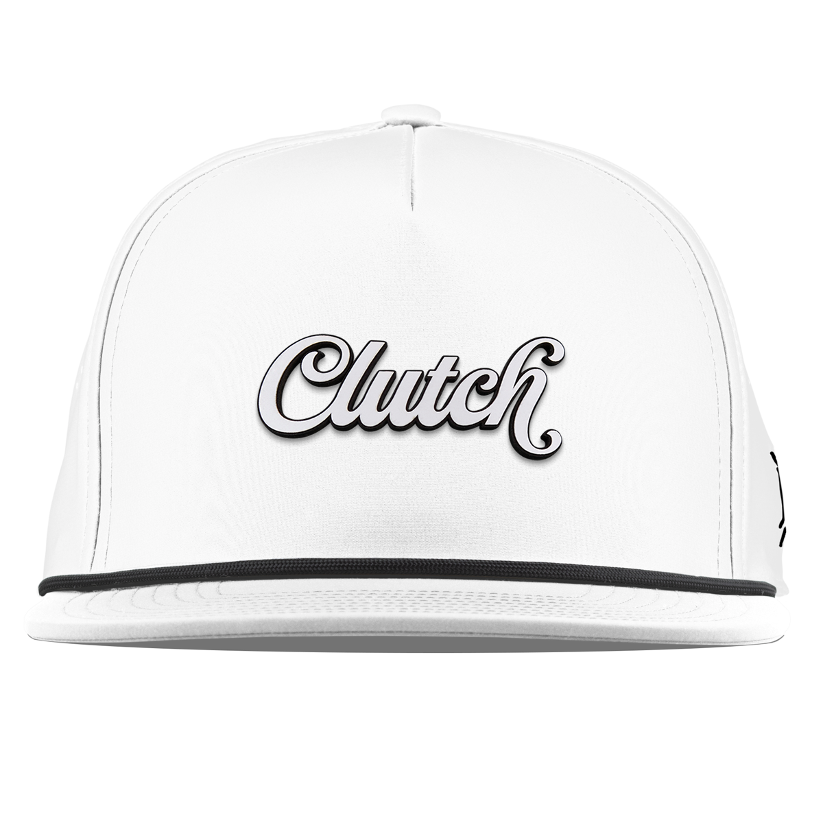 Clutch Script Flat 5 Panel Rope White