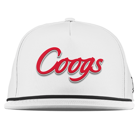 University of Houston "Coogs Script" Flat 5 Panel Rope White