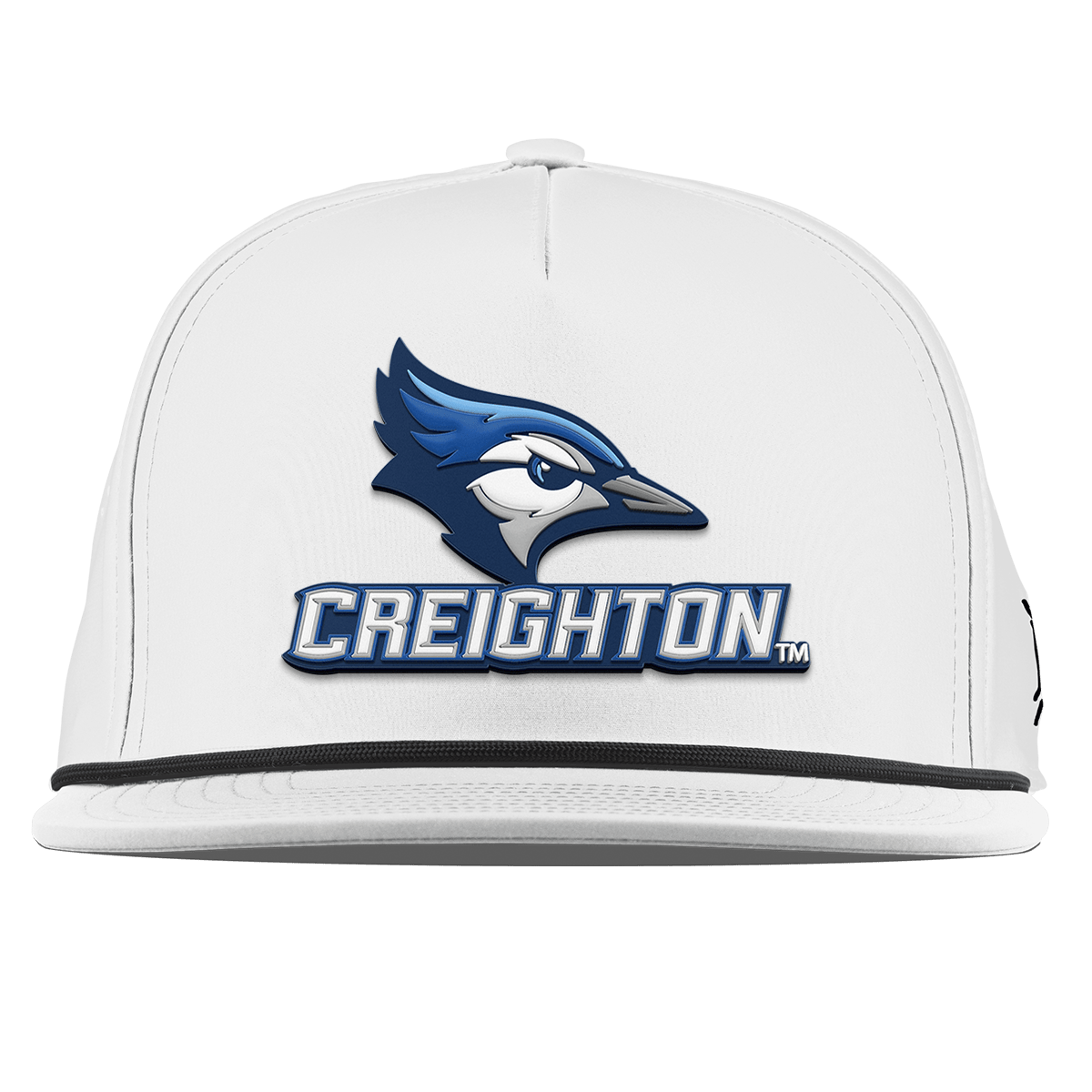 Creighton University "Creighton Team Logo" Flat 5 Panel Rope White