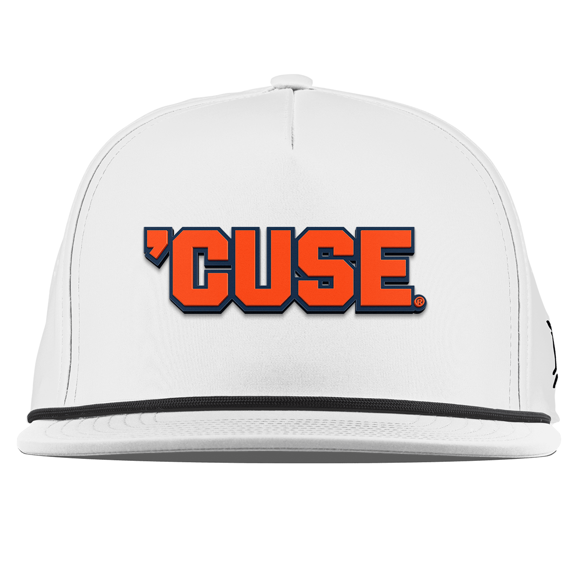 Syracuse University "Cuse Block" Flat 5 Panel Rope White