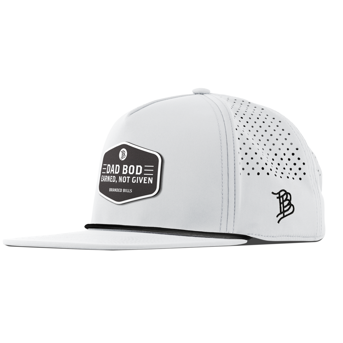 Dad Bod Flat 5 Panel Rope White