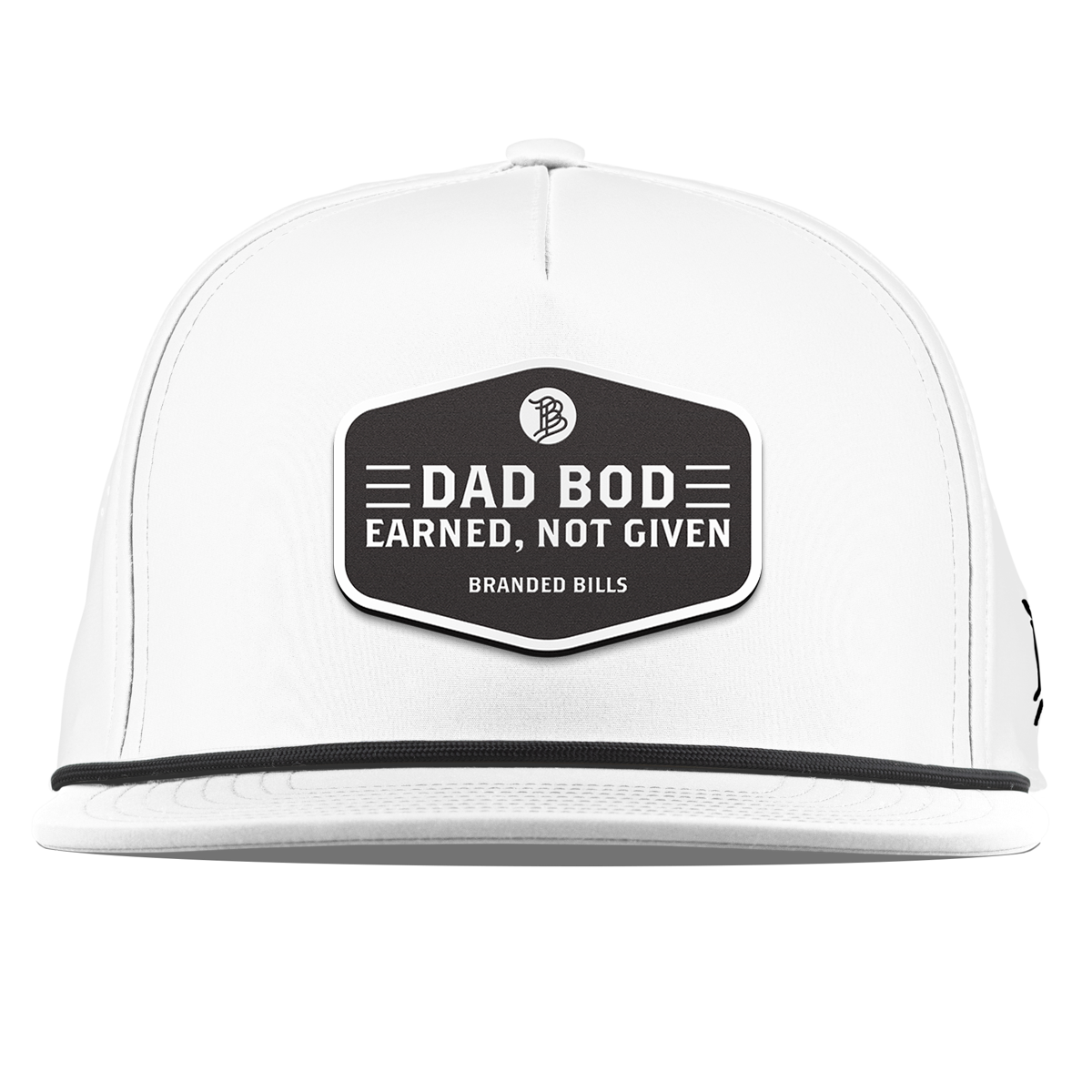 Dad Bod Flat 5 Panel Rope White