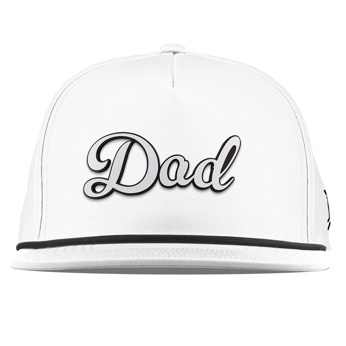 Dad Script Flat 5 Panel Rope White