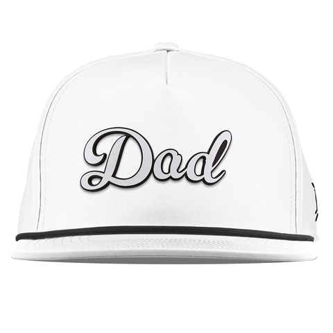Dad Script Flat 5 Panel Rope White