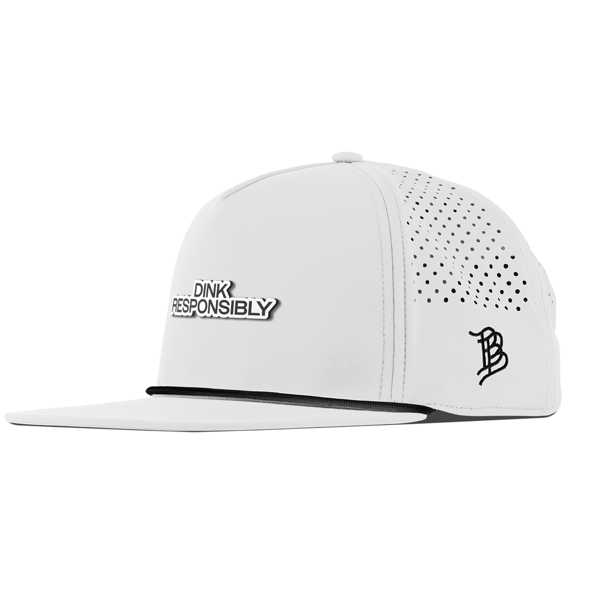 Dink Responsibly Flat 5 Panel Rope White