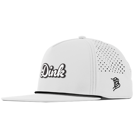 Dink Script Flat 5 Panel Rope White