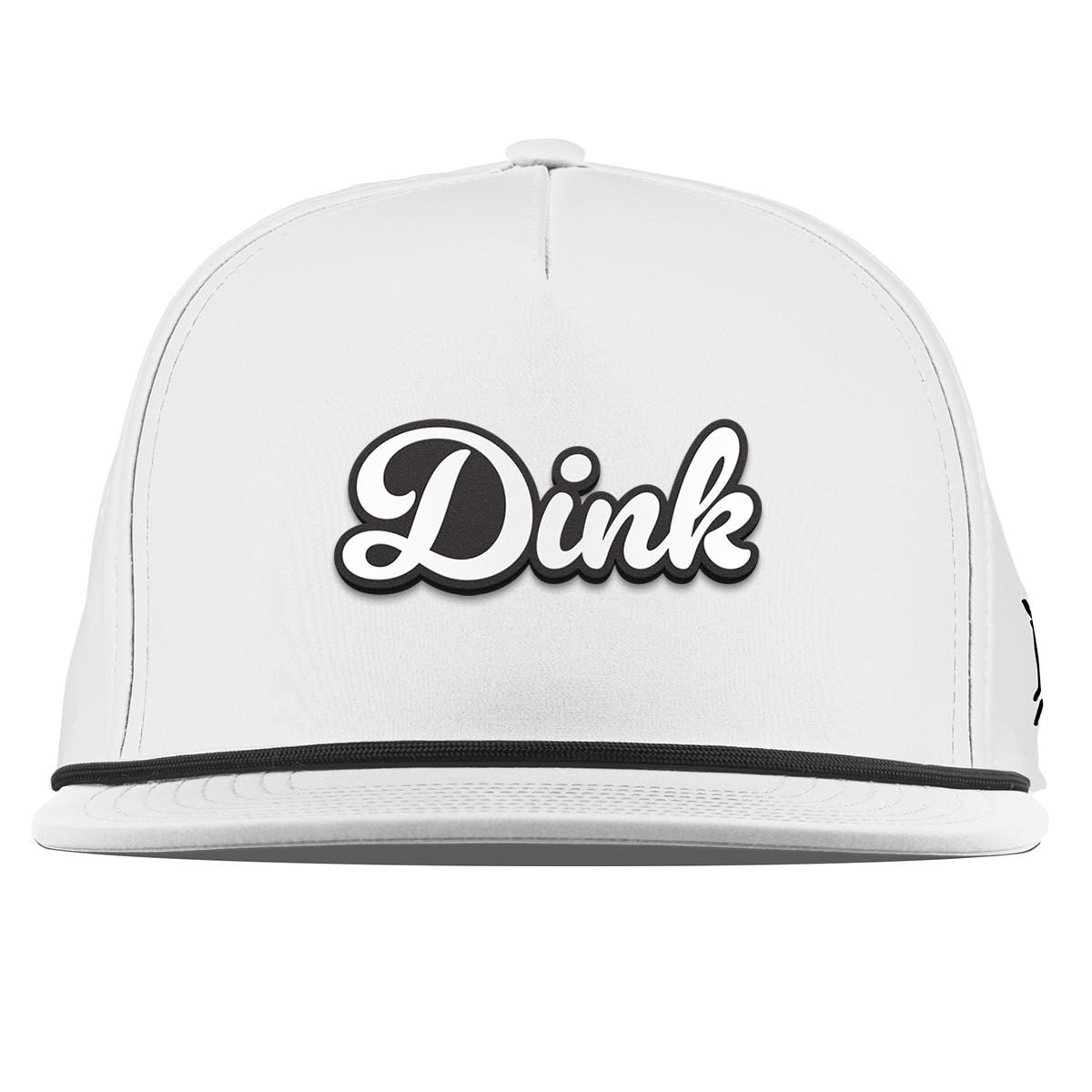 Dink Script Flat 5 Panel Rope White