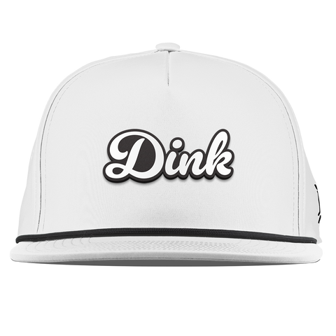 Dink Script Flat 5 Panel Rope White