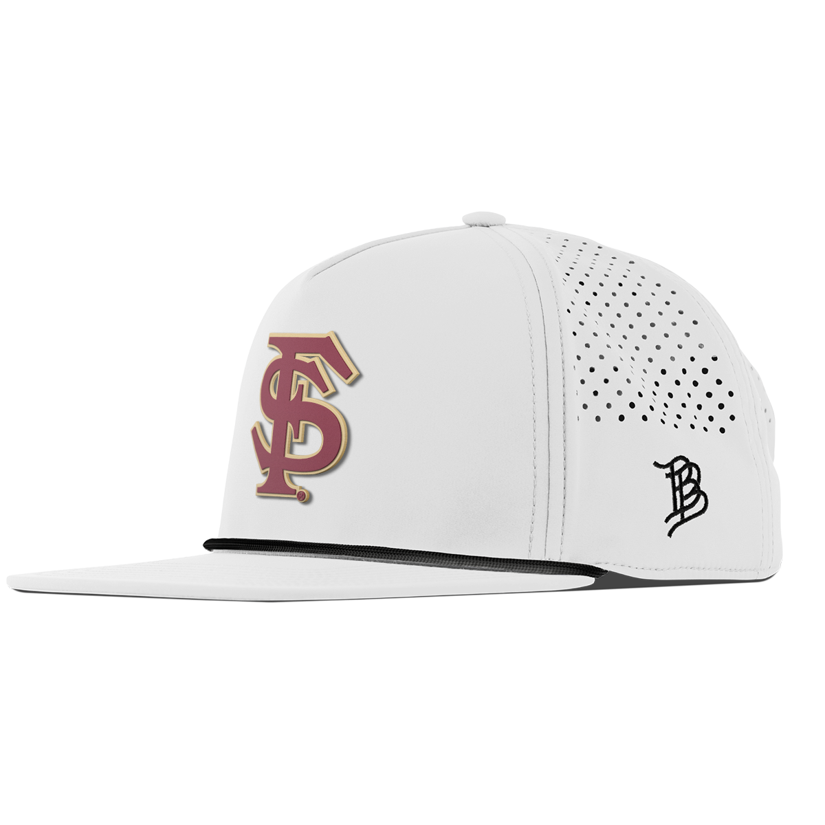 Florida State University "FSU Block" Flat 5 Panel Rope White