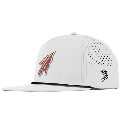 Florida State University "FSU Spear Tip" Flat 5 Panel Rope White