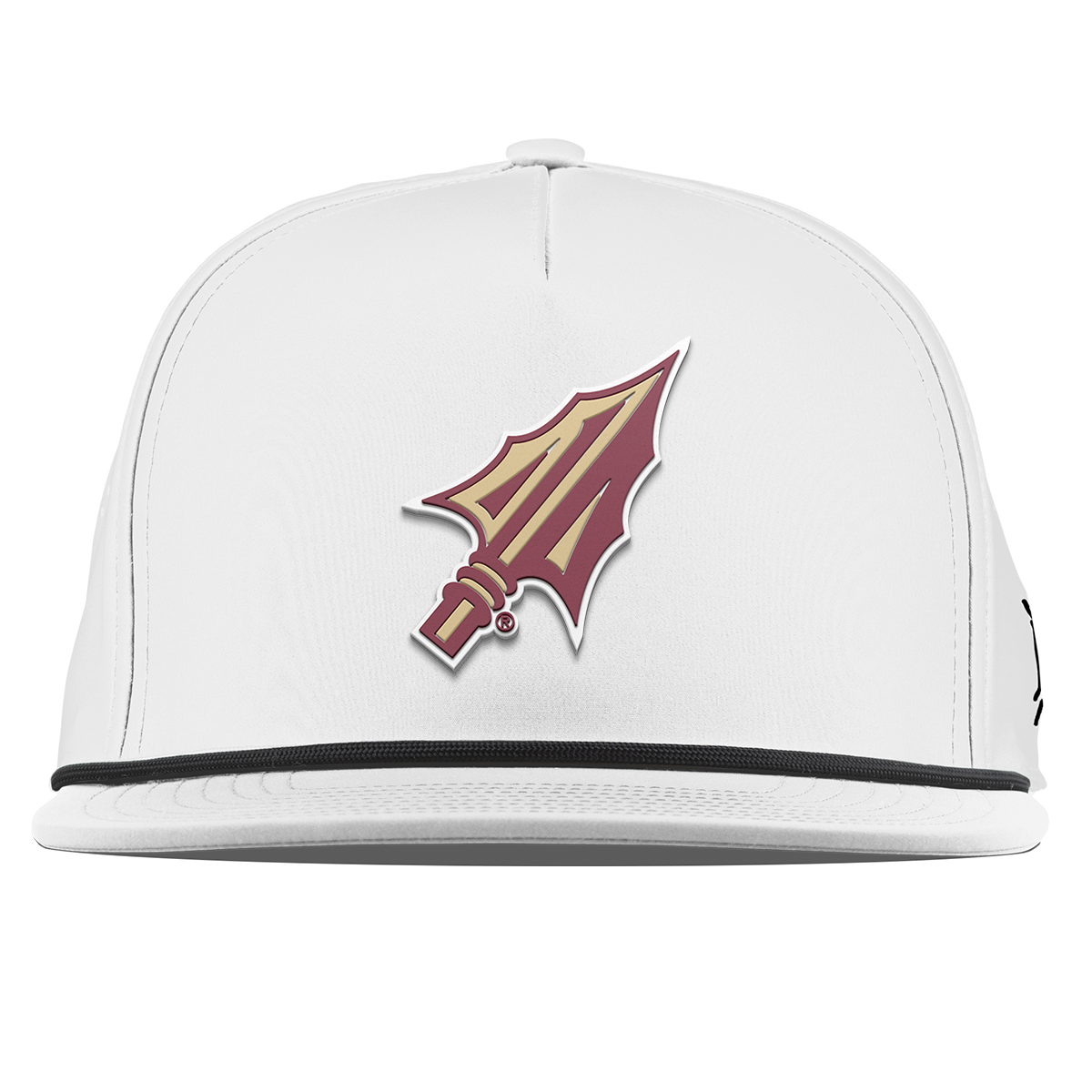 Florida State University "FSU Spear Tip" Flat 5 Panel Rope White
